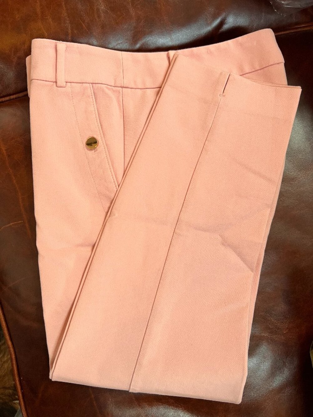 LOFT Pink The Riviera Pant Ankle Pants sz 6